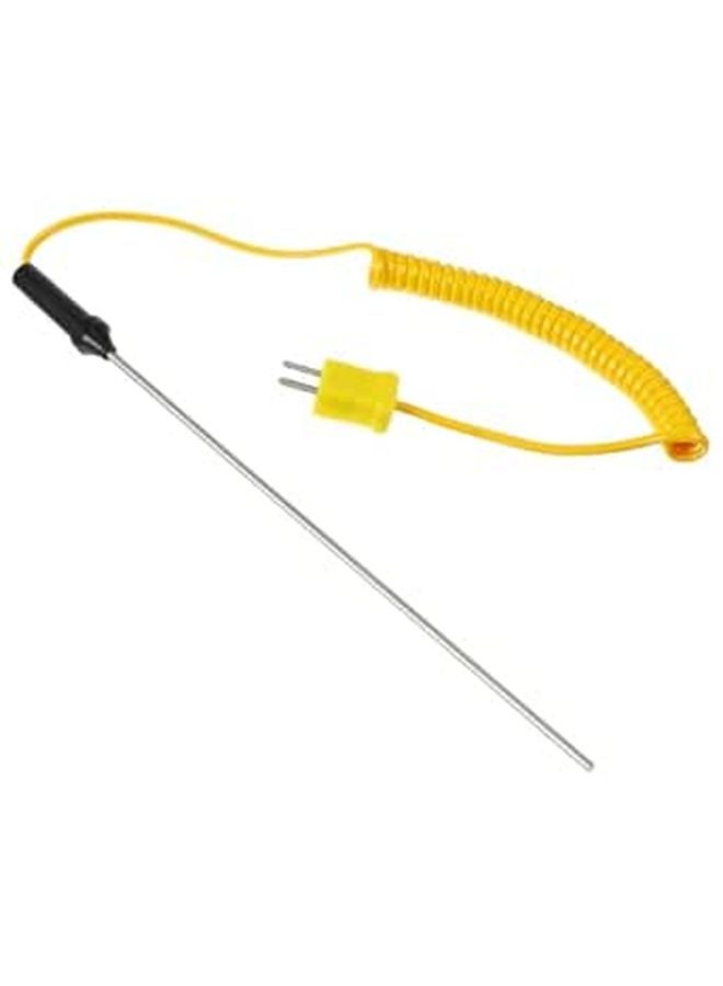 Stainless Steel Probe Handheld Thermocouple Temperature Sensor for Surface and Liquid Measurement - Image 1
