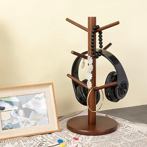 MyLifeUNIT Mug Holder Tree, Coffee Cup Holder with 6 Hooks (Brown) - Image 5