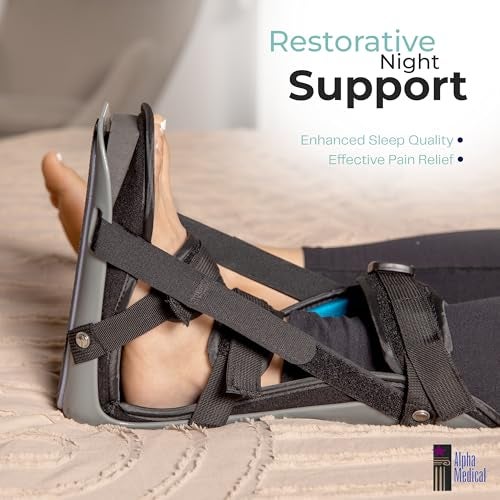Alpha Medical Plantar Fasciitis Night Splint – Stretch Boot, Sleeping Boot, Achilles Tendonitis, Fascia, Calf Tendon Stretching, Heel and Bone Spur, Arch pain. Right & Left Foot. L4398 L4398 (Medium) - Image 5