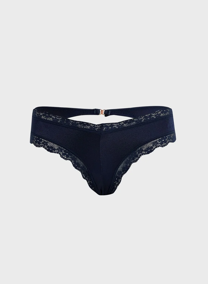 ELLA 5 Pack Lace Detail Cheeky Style Brief