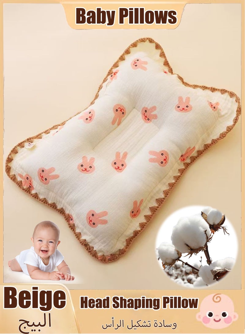 JACIRCLE Baby Pillow – Newborn Head Shaping Pillow, Corrective Headrest Cushion, Anti-Flat Head Support Pillow for Infants, Soft Baby Bedding Pillow Suitable for 0–12 Months - Image 1