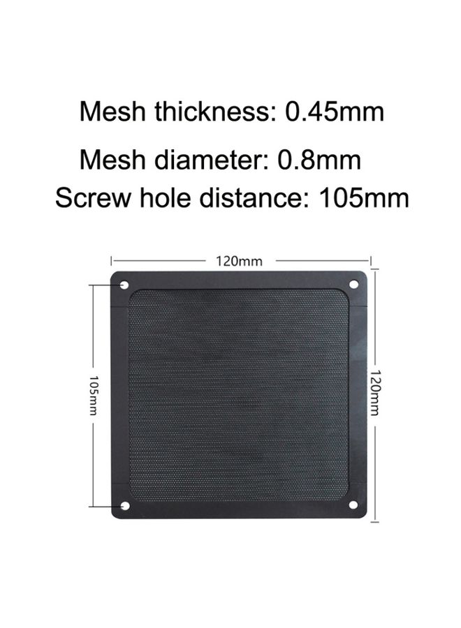 BURAQ 10pcs 12cm Punching Magnetic Suction PVC Cooling Fan Dust Net Desktop Computer Industrial Fan Filter Cover  - Image 2