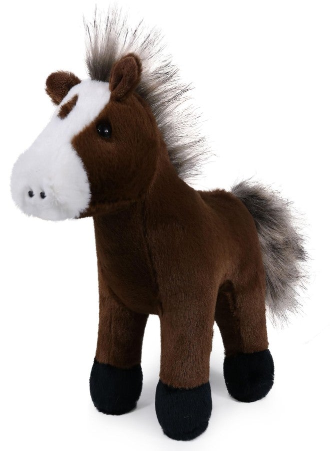 Ice King Bear Pony Stuffed Animal Horse Plush Toy 7 Inches (Brown) - Image 1