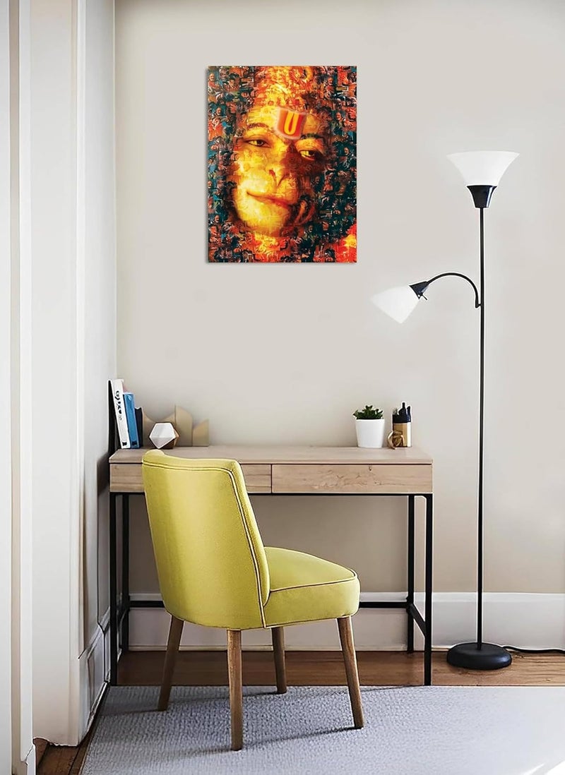 Anaadi Hanuman Ji Neem Karoli Baba Photo Poster Without Frame For Home Office Decoration Pack Of 2 10x12 Inch - Image 3