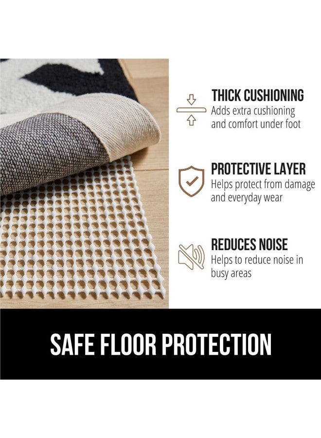 GORILLA GRIP Extra Strong Rug Pad Gripper, Grips Keep Area Rugs Safe and in Place, Thick, Slip and Skid Resistant Pads for Hard Floors Under Carpet Mat Cushion and Hardwood Floor Protection 4x5 FT - Image 5