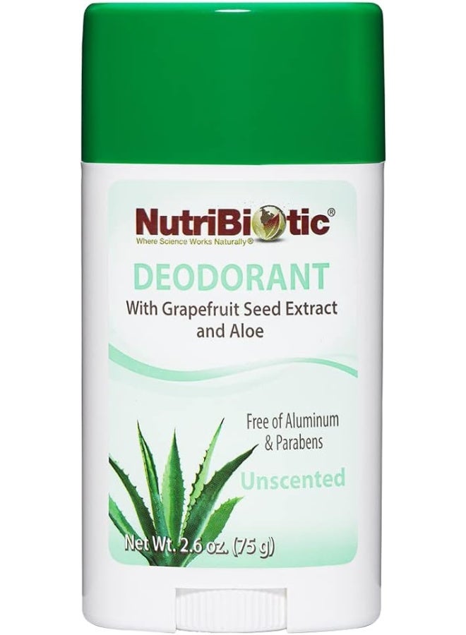 NutriBiotic, Deodorant, Unscented, 2.6 oz (75 g) - Image 1