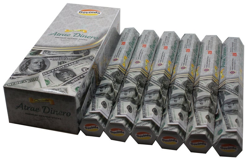Govinda Govinda Incense  120 Premium Incense Sticks Masala Coated Attract Money