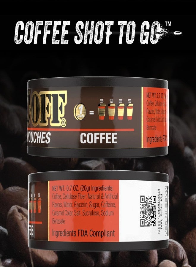 BACC OFF 10 Cans, BaccOff Mocha Coffee Pouches, 50 MG of Caffeine Per Serving, Creamy Chocolate and Smooth Coffee Flavors, 16 Pouches Per Can - Image 4