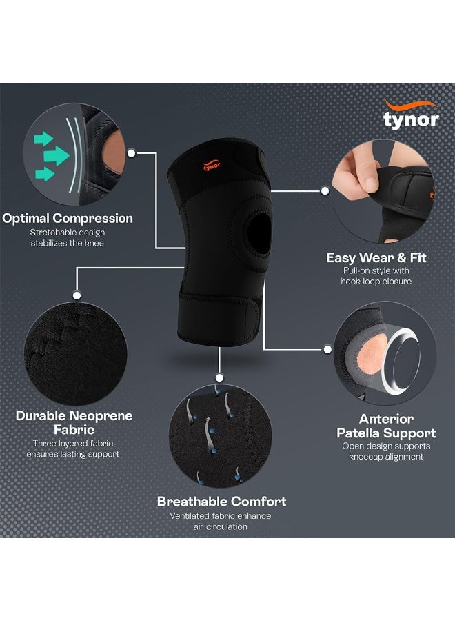 TYNOR Knee Support Pro (Neo), Black, Medium, 1 Unit - Image 3