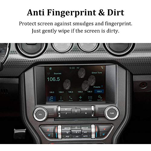 BUENNUS For Ford Mustang Screen Protector, 8 Inch Tempered Glass Protective Film for Ford MUSTANG ECOBOOST GT FASTBACK BULLITT SHELBY GT350 GT350R Screen Protector 2019 2017 2018 2016 2015 - Image 5