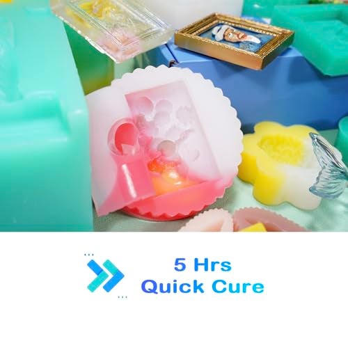 BBDINO Silicone Mold Making Kit 20A Silicone for Mold Making, Silicone Mold Making Translucent 38.8 Oz, 1A:1B by Volume, Liquid Silicone for Molds Making of Resin, Soap, Wax, Clay, Concrete etc. - Image 4