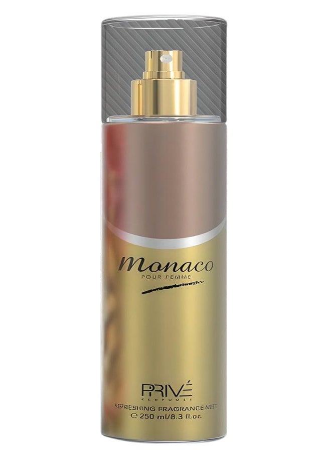 PRIVE 4 Pieces Monaco Refreshing Fragrance Body Mist For Women 250ml - Image 2