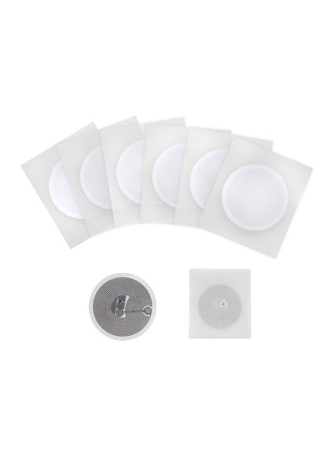 NFC Stickers NTAG 215 NFC Tags Sticker Compatible with Amiibo Tagmo and Android iOS Phone and Devices, and All NFC Applications-Adhesive, Round 25mm (50pcs)