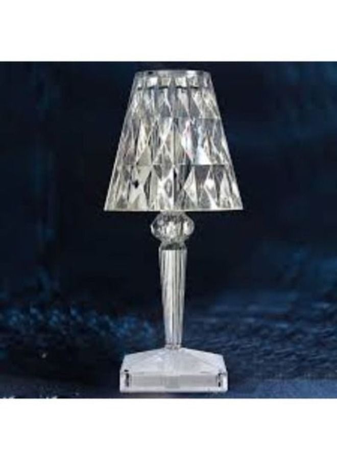 Remote Control Modern Crystal Table Lamp Romantic Night Light White - Image 3
