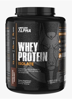 LIMITLESS Alpha Whey Protein Isolate 60 Servings - Coffee Mocca Hazelnuts 2 KG 