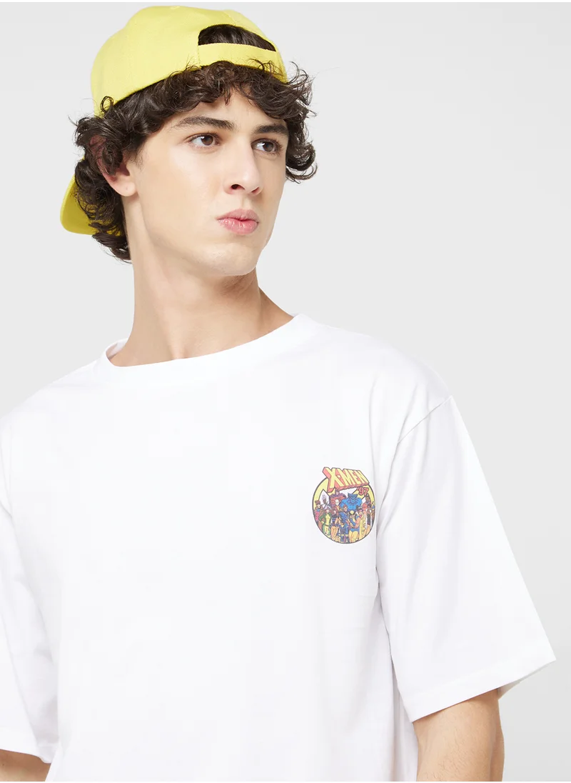 X Men Donuld Duck Mens Oversized T-shirt