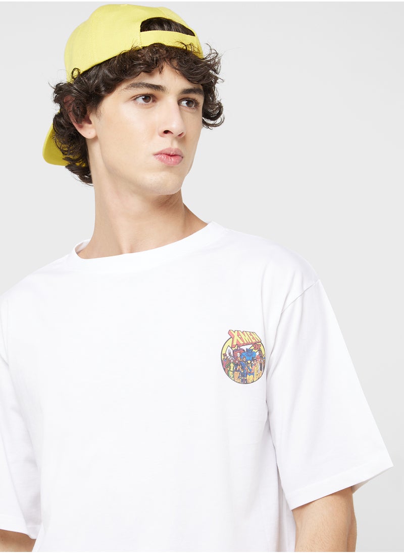 X Men - Donuld Duck Mens Oversized T-shirt - Image 1