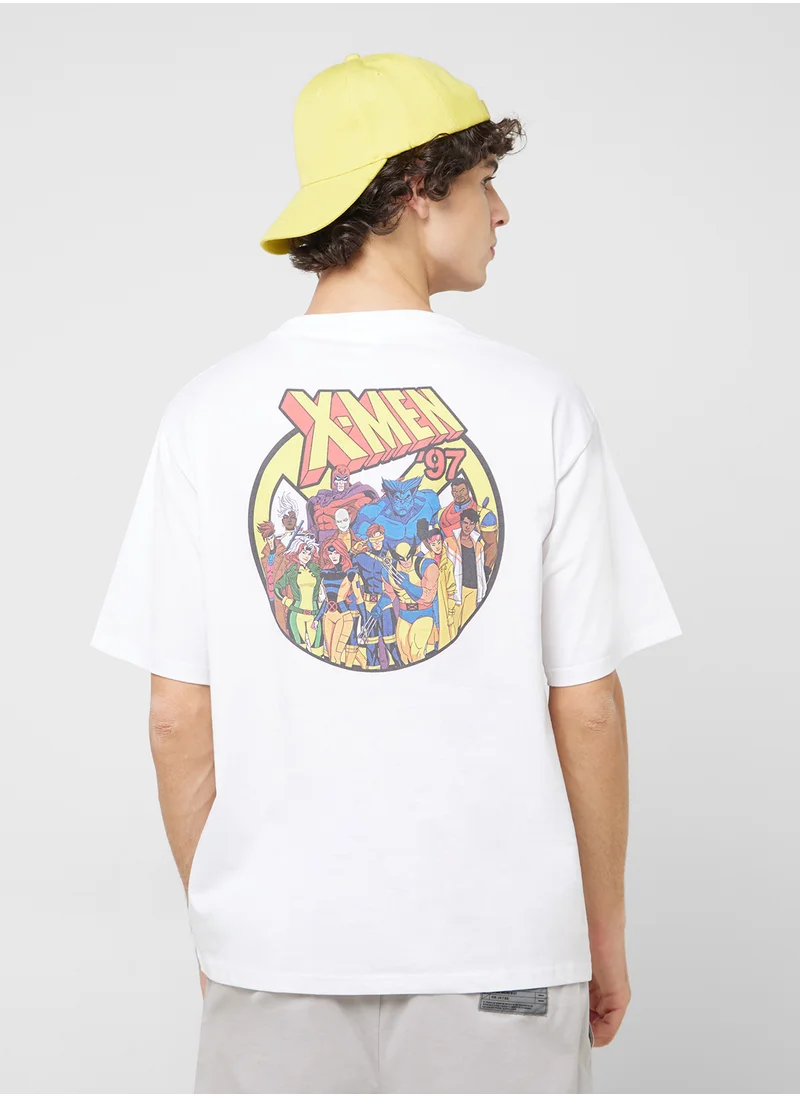 X Men Donuld Duck Mens Oversized T-shirt