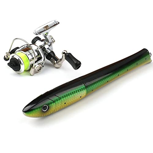 PiscatorZone Pen Fishing Pole 55 Inch Mini Pocket Fishing Rod Travel Fishing Rod Set for Ice Fly Fishing Sea Saltwater Freshwater - Image 3