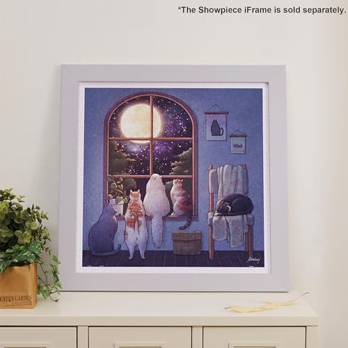 Pintoo Jigsaw Puzzles 900 Piece for Adults Limduey Viewing The Moon Beautiful Plastic Puzzle for Home Decor Zero Dust Easy Storage H3453 - Image 5