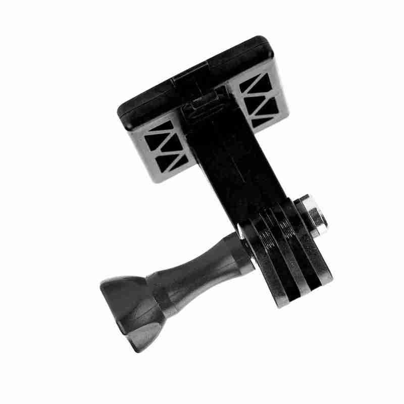 Lightweight Nylon Helmet Adapter: Black, Firm Sturdy Plastic Spring, Portable Camera Mount - Easy Install, Universal Camera Mount for Most Market Cameras - Image 1