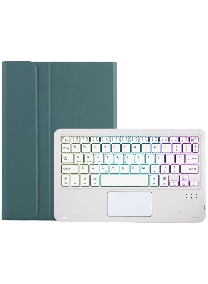 Bilingual keyboard case for Redmi pad 10.6 inch 2022, backlit, multi-touch trackpad, flip stand case with pencil holder - Image 2