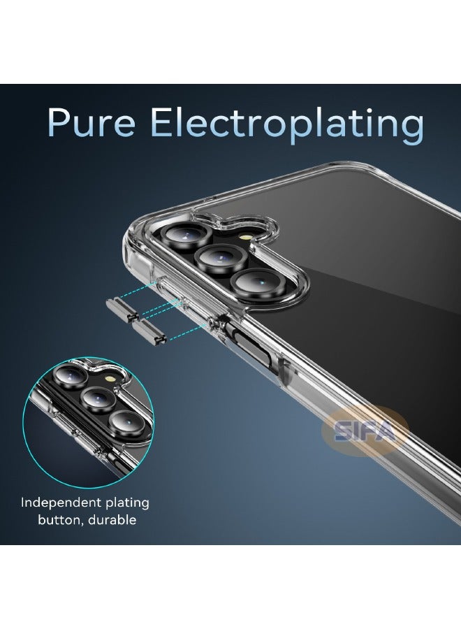 Concretization Samsung Galaxy A16 Case with HD Full Cover Tempered Glass Screen Protector,  【Anti Drop】【Anti Scratch】【Anti Slip】【Anti Fingerprint】【Anti Yellowing】 Hard Case Cover for Samsung Galaxy A16 6.7 inch (C - Image 5