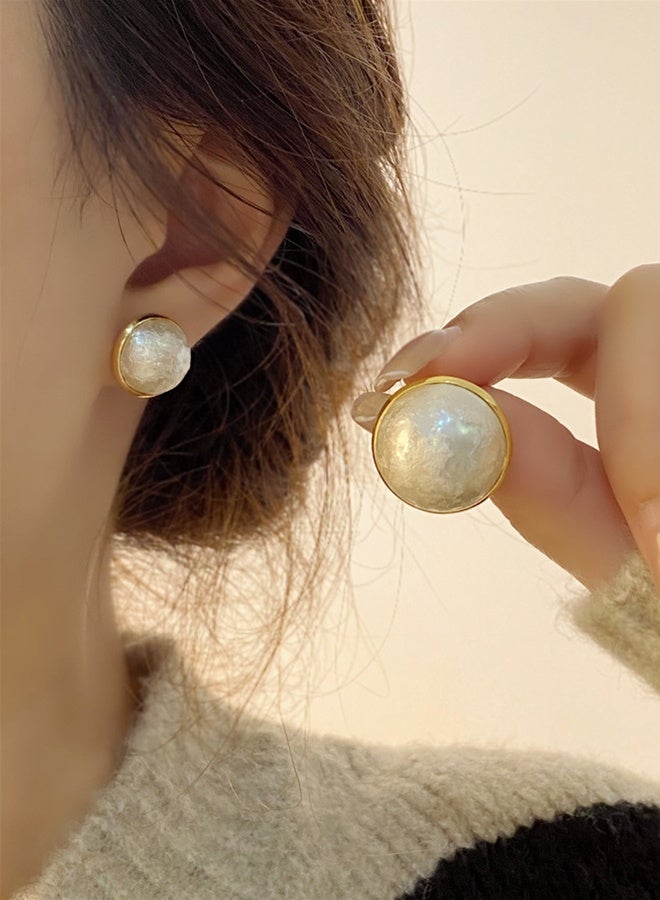 DUNISO Pearl Stud Earrings, Hypoallergenic 925 Sterling Silver Earrings Studs for Women Girl - Image 5