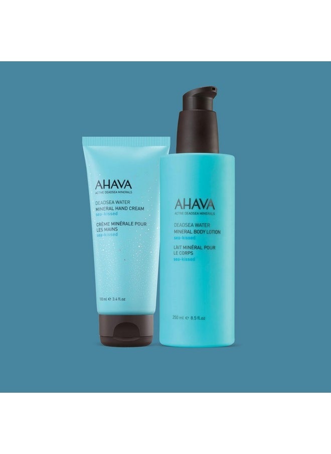 AHAVA AHAVA Working Hands & Hydrating Body Lotion, Sea-Kissed Care Set - Includes Hand Cream Sea-Kissed, 3.4 Fl.Oz & Body Lotion Sea-Kissed, 8.5 Fl.Oz, enriched with Dead Sea Minerals & Magnesium  - Image 5