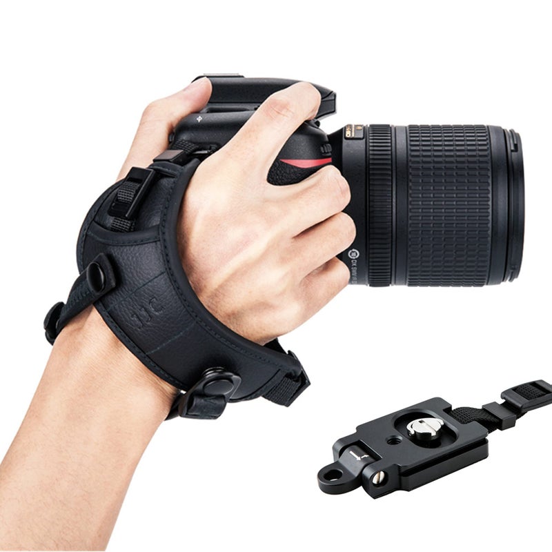 JJC Camera Wrist Hand Strap Grip for Leica Q3 43 Nikon Z50II Z f Zf Z9 Z30 D850 D810 D780 D7500 D7200 D7100 D5600 D3500 Coolpix P1100 P1000 Fuji XM5 X-S20 XT5 Olympus OM-5 Panasonic Lumix gh7 S5 II S5 IIX - Image 1