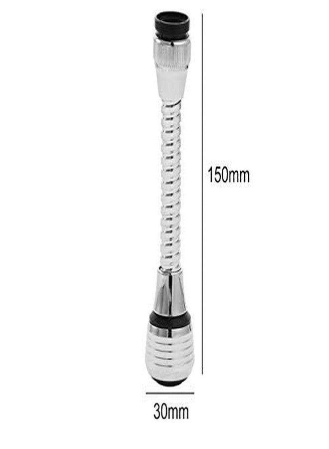 MHS Turbo Flex 360 Flexible Pipe Water Saving Nozzle Faucet Sprayer Water Extender for Easy Clean Sink, Bathroom, Rinsing Fruits for Kitchen Tap - Image 3