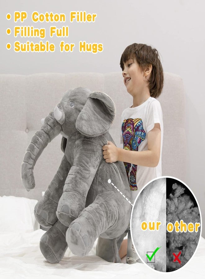 Homily Stuffed Elephant Plush Animal Toy 24 INCH - Image 4