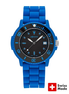 إم + واتش ساعة يد سيليكون بعقارب WYW.96220.RD - أزرق - 43mm  - Image 1