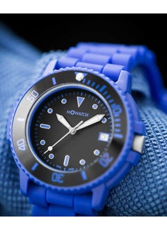 إم + واتش ساعة يد سيليكون بعقارب WYW.96220.RD - أزرق - 43mm  - Image 5