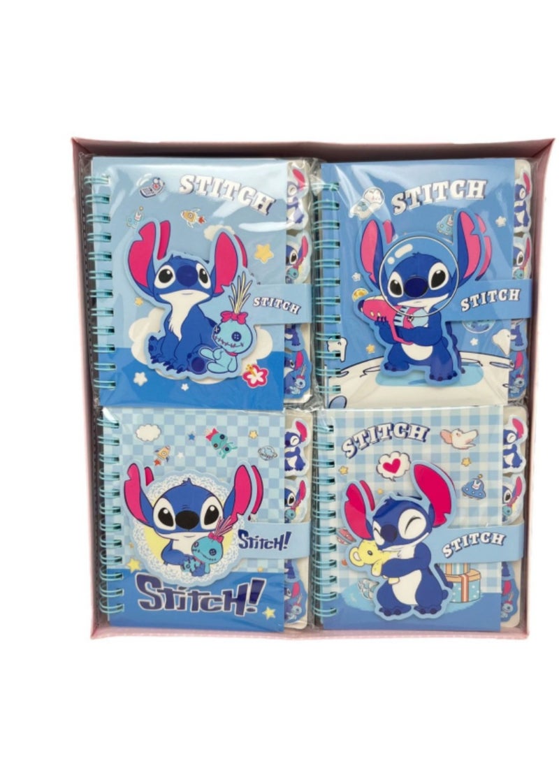 Disney Disney Stitch Square Grid Notebook - Coil Bound Study Journal with Stitch Design | Perfect School & Office Notebook  - Image 3