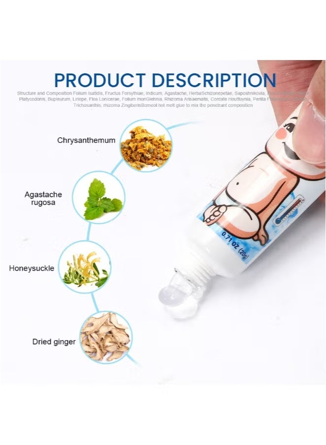 Sumifun 2-PACKS Children's Fever Cooling Gel, Emergency Cooling Physical Cooling gel 20g*2 - Image 5