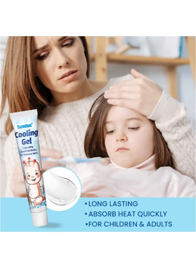 Sumifun 2-PACKS Children's Fever Cooling Gel, Emergency Cooling Physical Cooling gel 20g*2 - Image 4