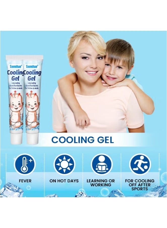 Sumifun 2-PACKS Children's Fever Cooling Gel, Emergency Cooling Physical Cooling gel 20g*2 - Image 3