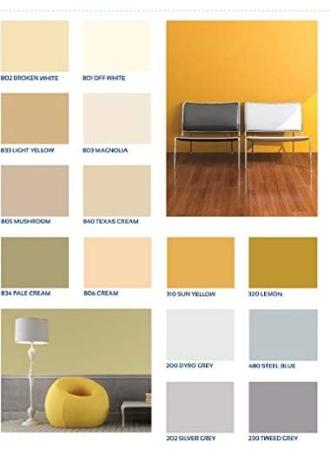 National Paint Emulsion Water Base-3.6 Litre 310 Sun Yellow  - Image 3