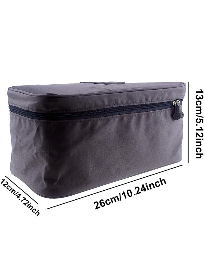 MLADEN Travel Underwear Organizer Bag, Double Layer Lightweight Bra Organizer, Portable Expandable Compression Packing Cubes Travel Packing Organizers, Waterproof Underwear Storage Bag for Women - Image 2