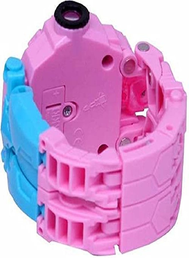 FLYmart Froozen Princess Snow Girl Queen | Dream Robot to Digital Wristwatch with Special Kind of Play & Fun Cool Effect LED Light Robot Toy Convert to DigitalWatch for Your Little Princess - Image 4