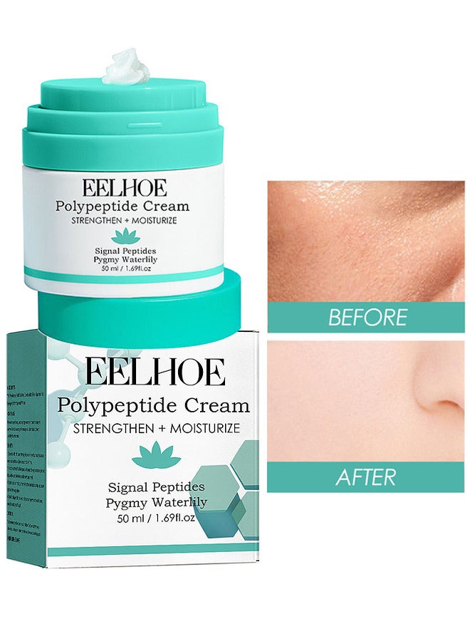 EELHOE Polypeptide Cream, Anti-Wrinkle And Anti-Aging Moisturizer, Facial Moisturizing Cream, Protein Face Moisturizer With Amino Acids, Firm Moisturize Skin, 50 ML / 1.69 fl oz - Image 1