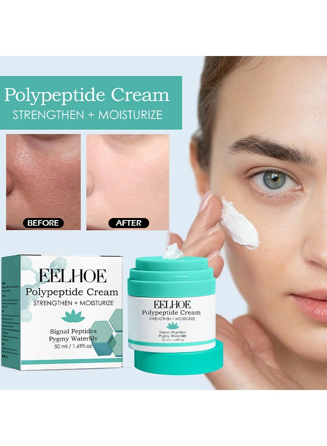 EELHOE Polypeptide Cream, Anti-Wrinkle And Anti-Aging Moisturizer, Facial Moisturizing Cream, Protein Face Moisturizer With Amino Acids, Firm Moisturize Skin, 50 ML / 1.69 fl oz - Image 2