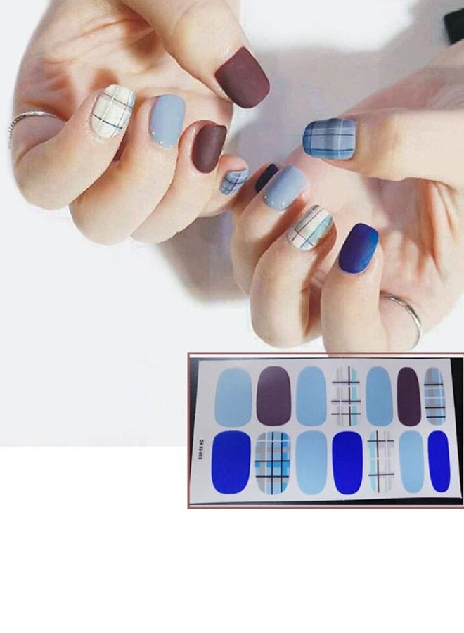 Generic 14-Pieces False Nails Sticker 