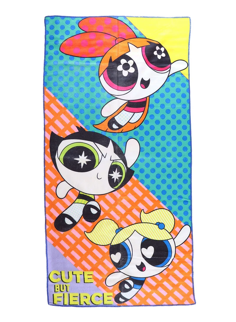 Trucare Cartoon Network Power Puff Girls microfibre Kids Beach Bath Towel 55 X110 cm