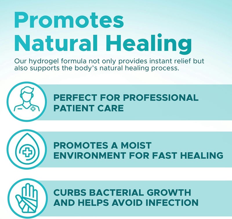 Globe 3 oz Tube Hydrogel First Aid Wound Dressing Antiseptic Gel for Minor Cuts Wounds Scrapes Rashes Sunburns  Skin Irritations Soothing  Moisturizing Solution Rapid  Active Protection - Image 3