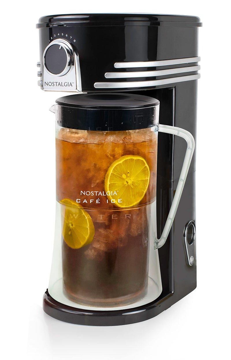 Nostalgia Nostalgia 3Quart Iced Tea  Coffee Brewing System With DoubleInsulated Pitcher Strength Selector  Infuser Chamber Also Perfect For Lattes Lemonade Flavored Water Black