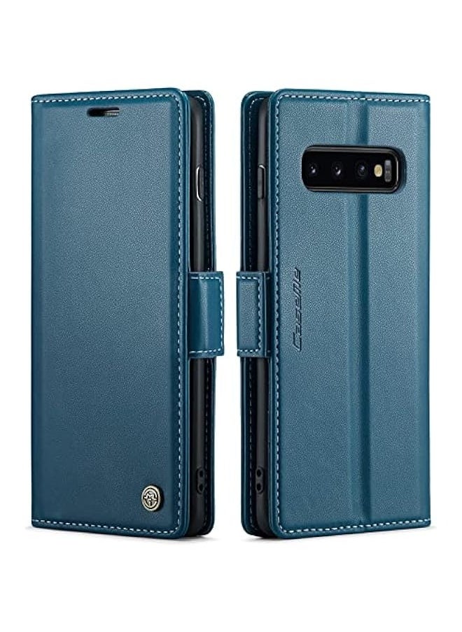 Generic - Samsung Galaxy S10 Wallet Case - Fashion Blue - Image 1