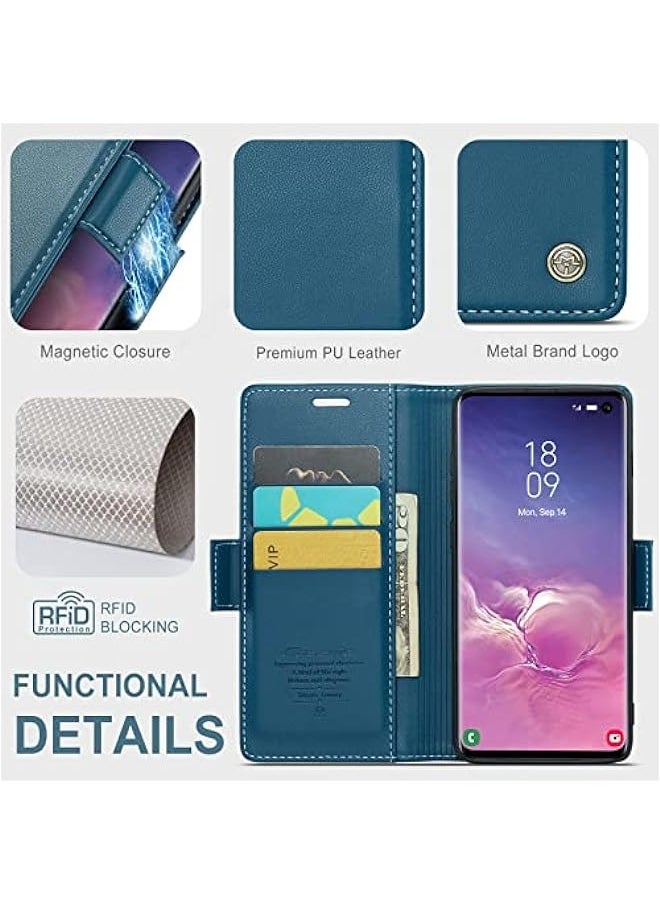 Generic - Samsung Galaxy S10 Wallet Case - Fashion Blue - Image 1