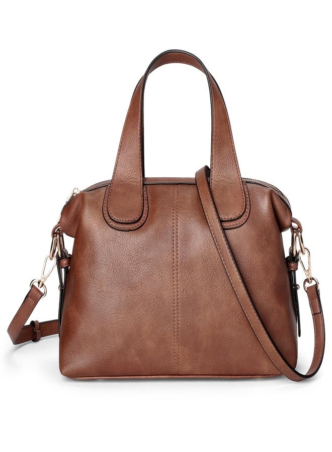FALAN MULE Satchel Tote Bag Top Handle Handbag Designer Crossbody Bag Vegan Leather Shoulder Purse with Adjustable Strap - Image 1